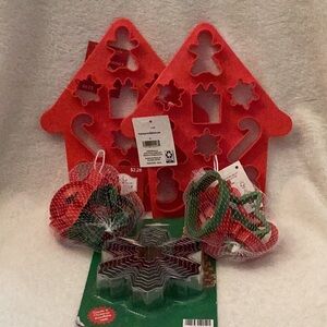 Holiday Cookie Cutter ~ NIP ~ Snowflakes Snowman Tree Ornaments Star Stocking